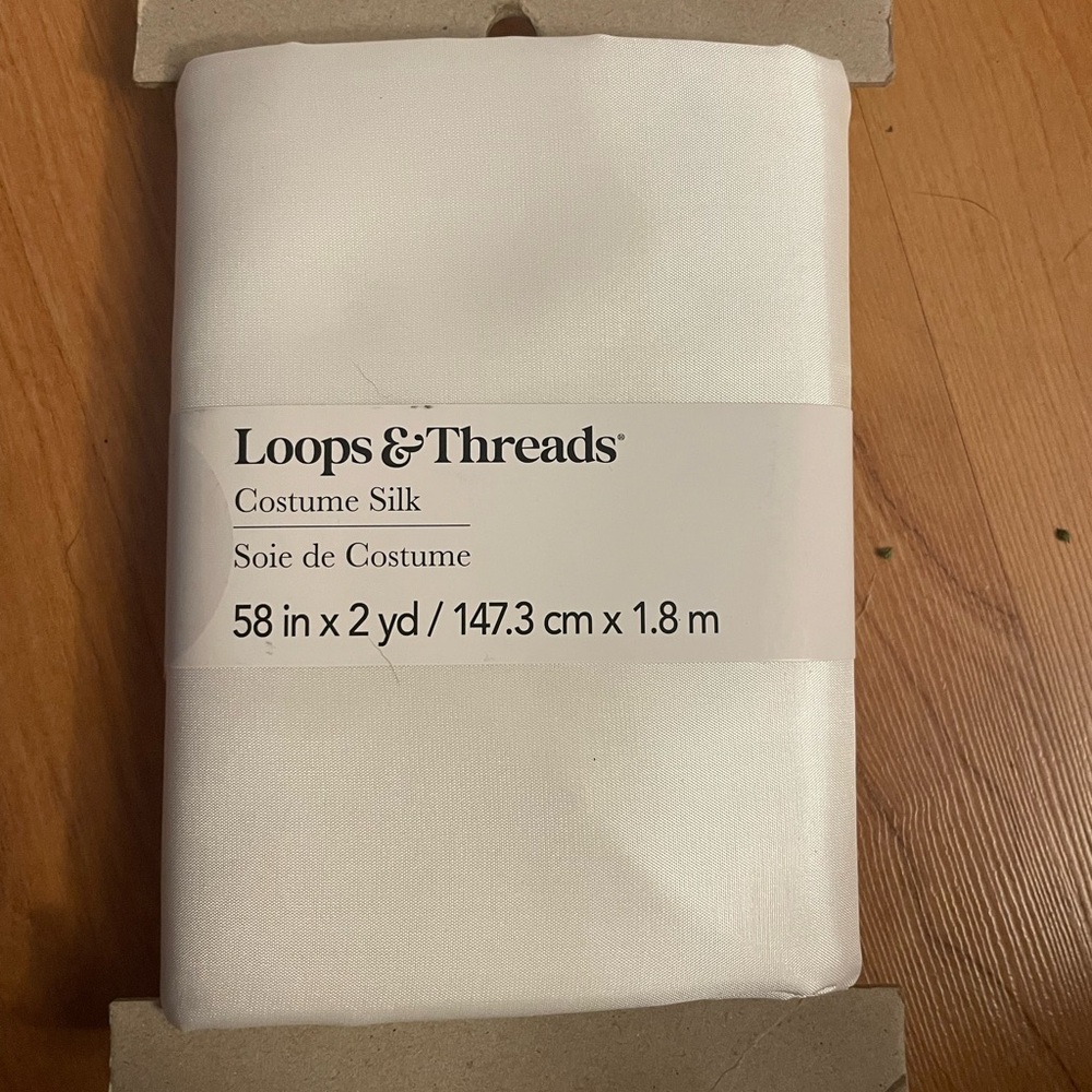 Loops & Threads White Costume Silk